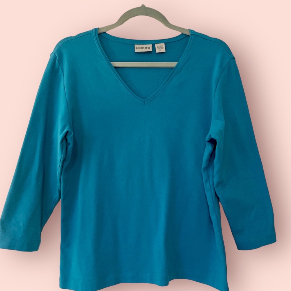 CHICO’S  3/4 sleeve top